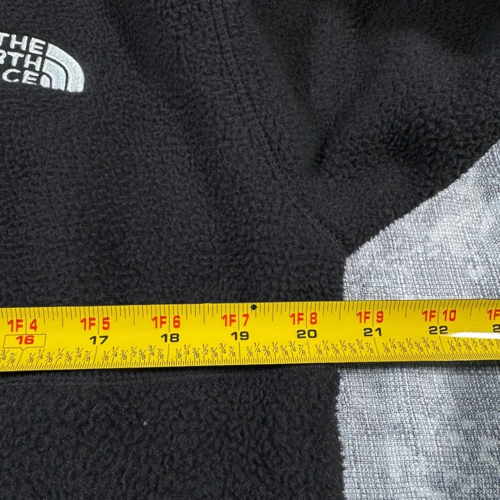 The North Face Fleece Pullover Mens S Black Circular Design Quarter Zip Gorpcore